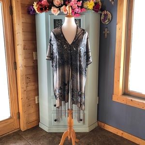 REVERSIBLE  Unique Hand Designed Shawl /Jacket NEW